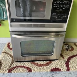 GE Microwave Oven Stack