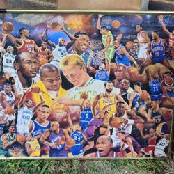 NBA Legends Framed Poster Larry Bird Majic Johnson Michael Jordan  Shaq & More 16x20