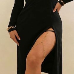 New Gold Boho Beaded Thigh Chain Body Chain