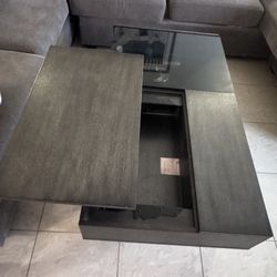 Coffee Table With Raising Modern Wood Lift Top