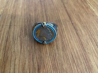 Us buffalo nickel ring