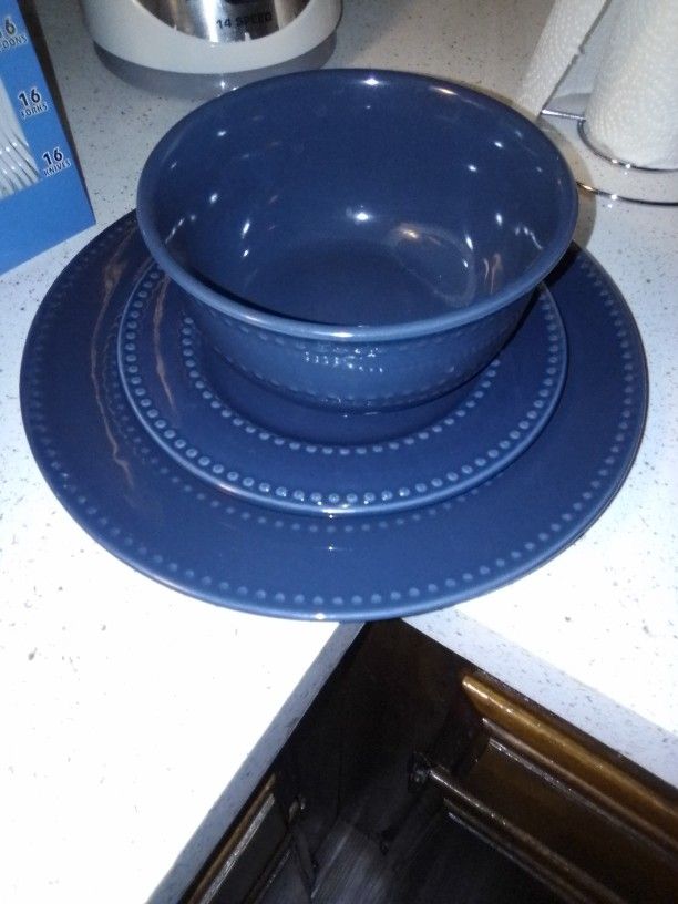 Dishes Blue Set Of 4