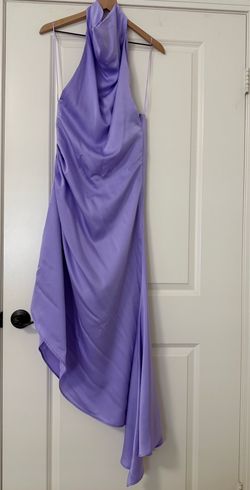 Stella Sleeveless Satin Maxi Dress - Lilac Small
