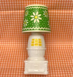 Vintage Avon Country Charm perfume bottle potbelly stove lamp shaped empty