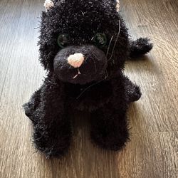 Ganz Webkinz Black Cat HM 135 8" Plush Stuffed Animal NO CODE