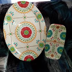 Platter With 4 Small Serving Diches