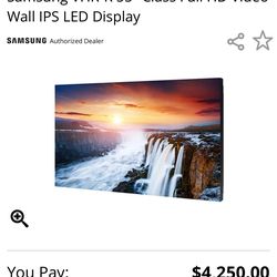 55” Wall Mount TV