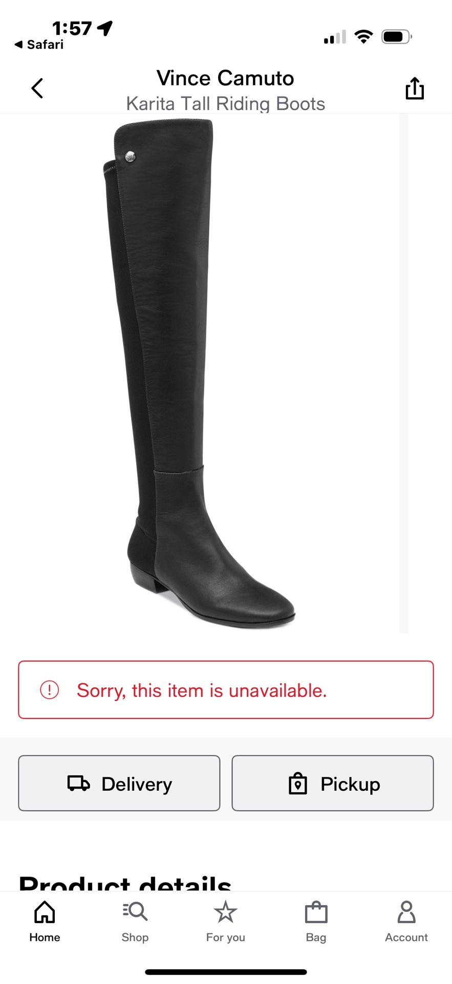 Vince Camuto Knee High Boots