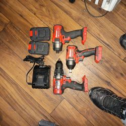 Bauer 20v Drill And Impact Set Of Three brand New $50