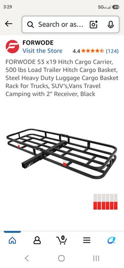 FORWODE Hitch Cargo Carrier Basket 53x19