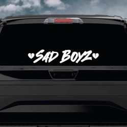 Sad Boyz JDM Car Decal Sticker Window Windshield Banner