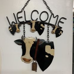 Welcome Cow  Hanger