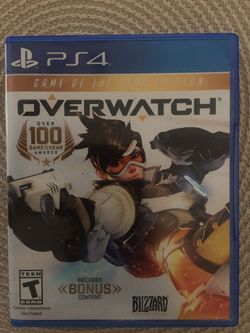 Sony PlayStation ps4 overwatch