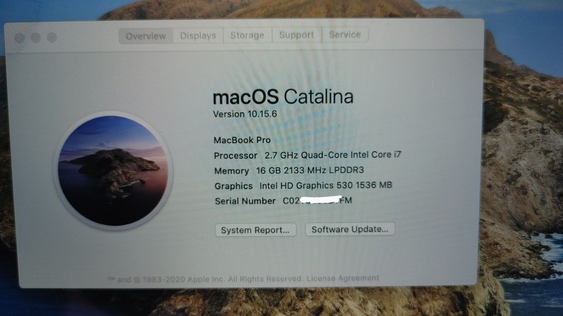 2016 Macbook Pro 15" - $1000