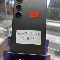 Samsung galaxy s23 128gb with store warranty and receipt 