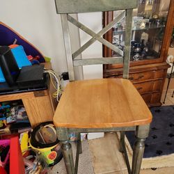 Tall Wood Stool
