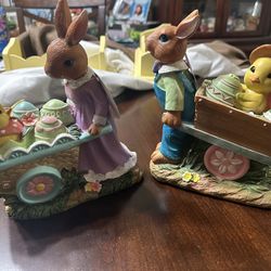 Rabbit Easter Figurines 