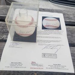Hank Aaron Autographed Baseball