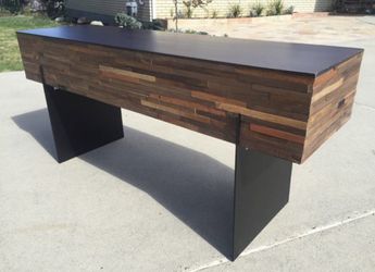 West Elm Mixed Wood console