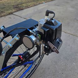 Brand new custom built 29 in Genesis GX7 63cc 2 stroke friction drive motorized bicycle motor bike