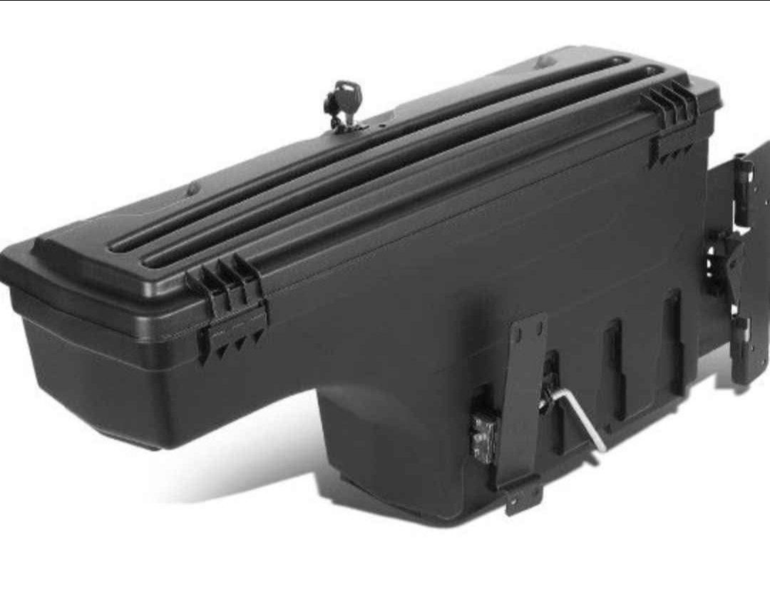 05-19 Toyota Tacoma Driver Side Truck Bed Storage Box Wheel Well Lock Box Tool Box