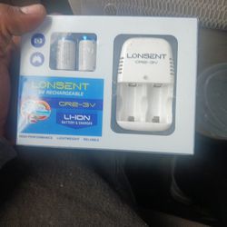 Lonset 3v Rechargeable Li Ion Battery And Chargee