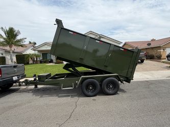 12x8x4 Heavy duty dump trailer