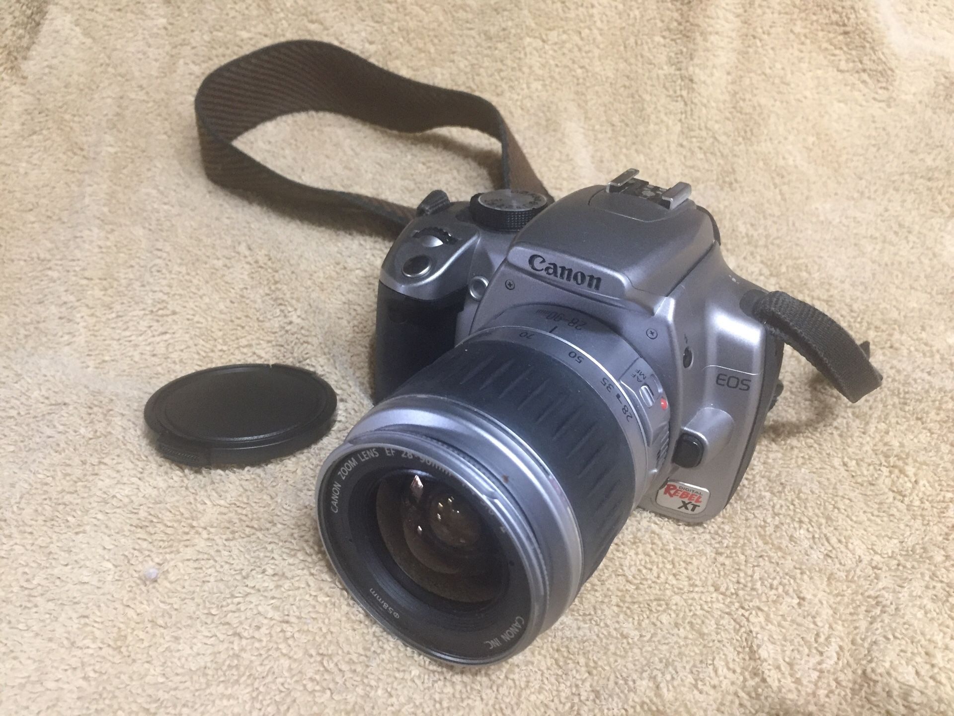 Canon EOS Rebel XT 8 mp digital camera with 28-90 Zoom lens