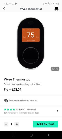 Wyze Thermostat 