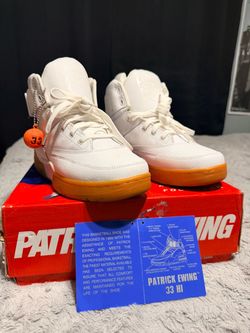 Patrick Ewing 33 HI White/Gum – Men’s Size 8.5