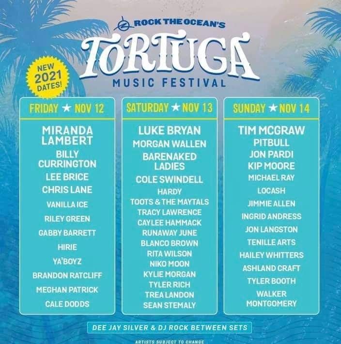 Tortuga Country Music Festival 2 Tickets Available 