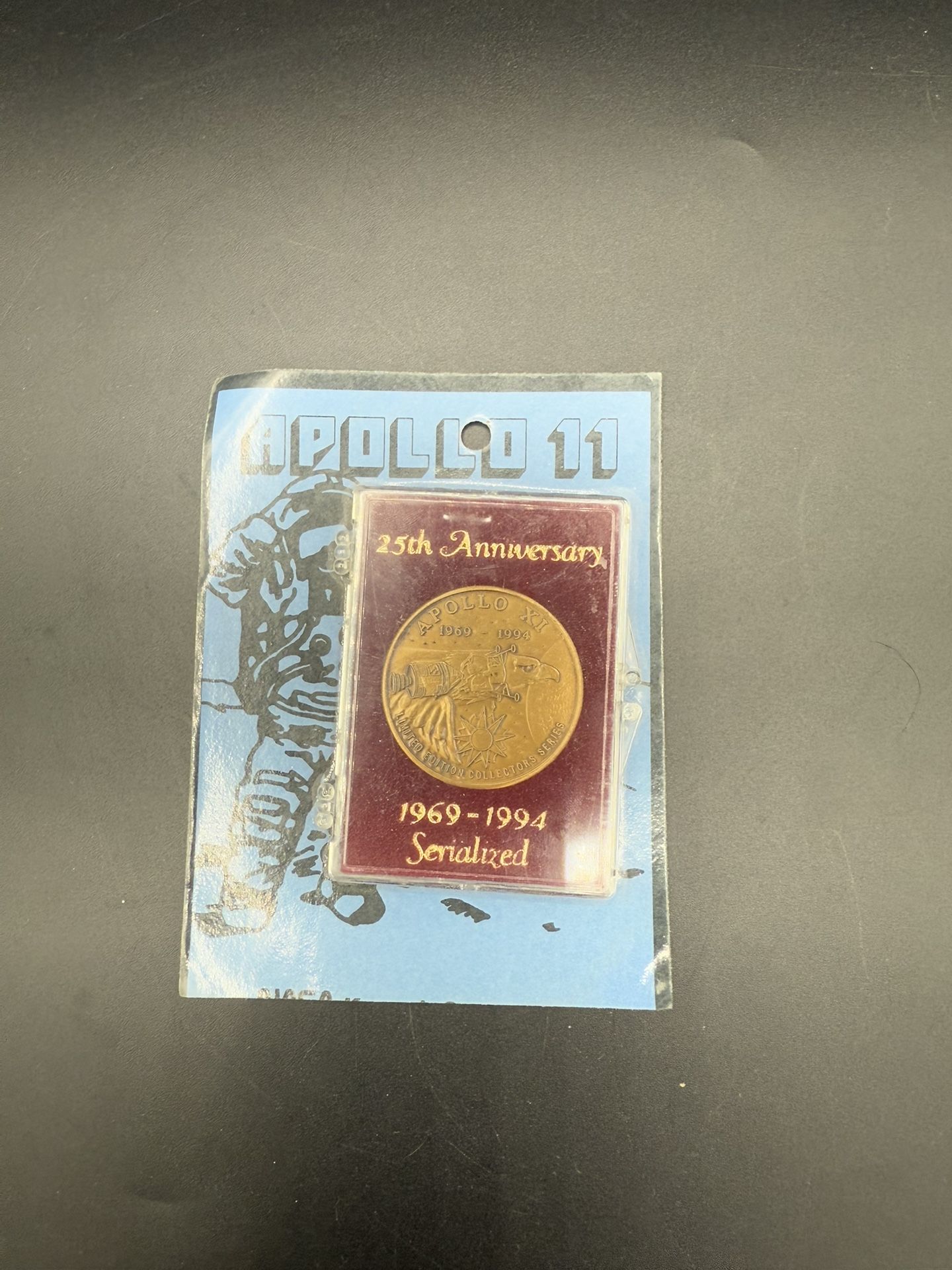 1(contact info removed) apollo 11 silver anniversary Medallion 25th Anniversary