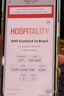 PRIVATE SUITE BRAZIL VS SCOTLAND