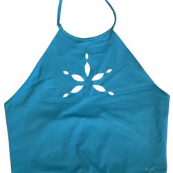 Blue Halter Top