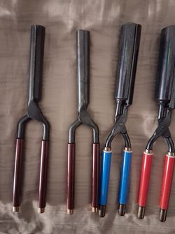 Hair extension tool, curling iron and stove