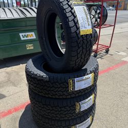 265-70-17 $530 CASH OUT THE DOOR All Terrain Tires installed (4 New 50,000 Mile Warranty-We Finance 