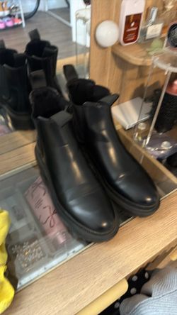 h and m women leather boots size 9-9.5