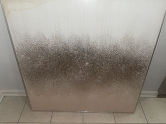 Rose Gold Glitter Art Picture 