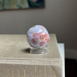 Small Cotton Candy Agate Druzy Sphere ( firm on price ) 