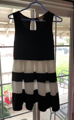 Black and white dress