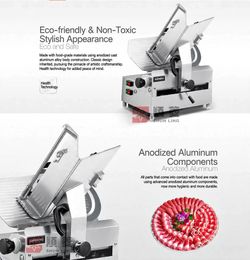 Commercial Meat Slicer Stainless Steel, for Hot Pot & BBQ