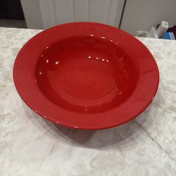 Red Ceramic Bowl