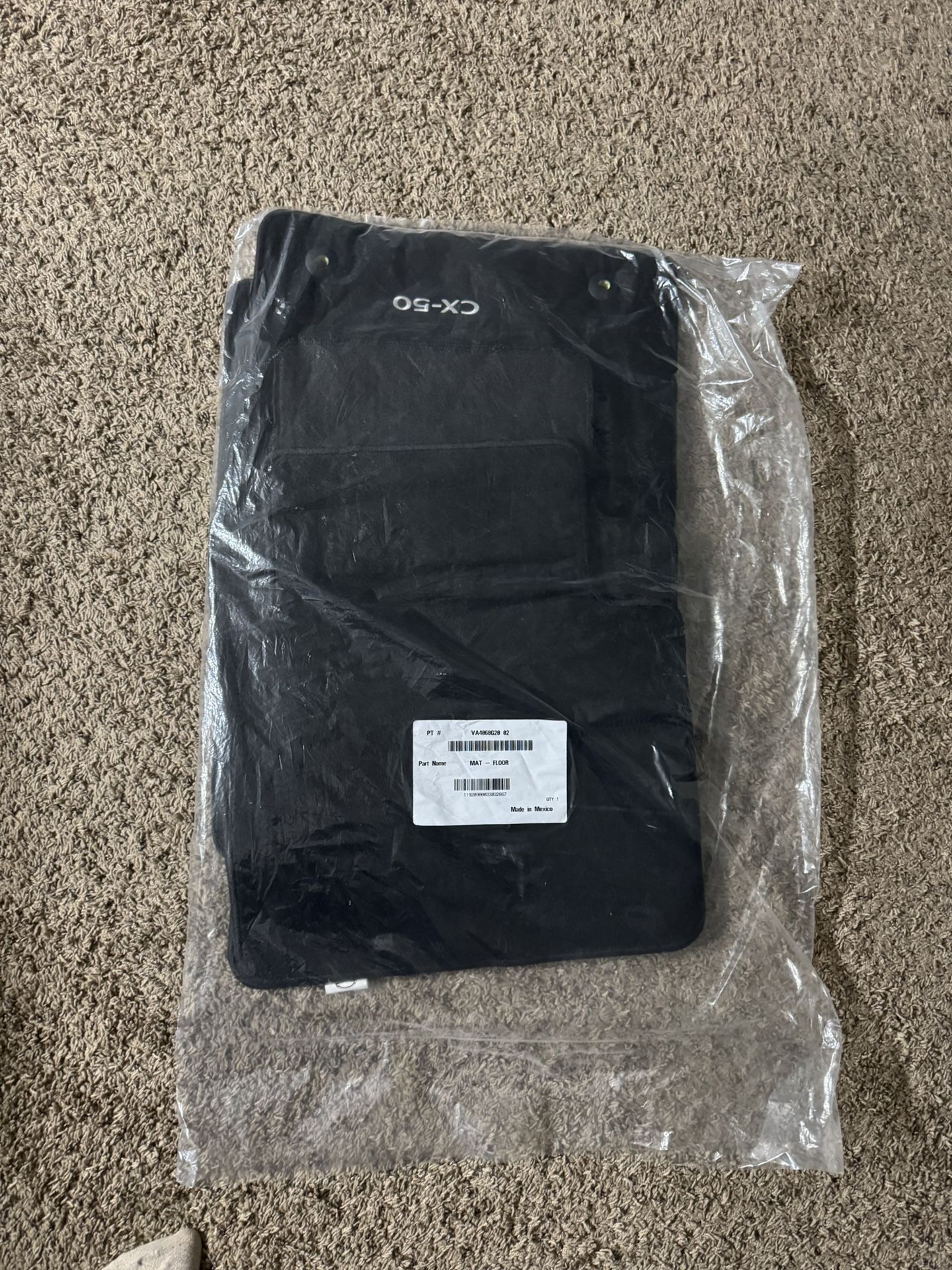 New OEM Mazda CX-50 Carpet Floor Mats - Full Set