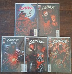 Marvel Comics Carnage Issues 1-5 (5 books total) All Bagged & Boarded