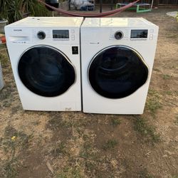 SAMSUNG WASHER AND ELECTRIC DRYER 24”