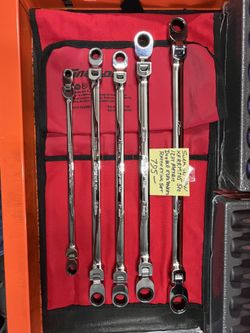 Snap On Five Piece Metric Ratcheting Set