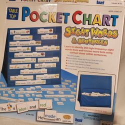 Table Top Pocket Chart for Sight Words and Sentences