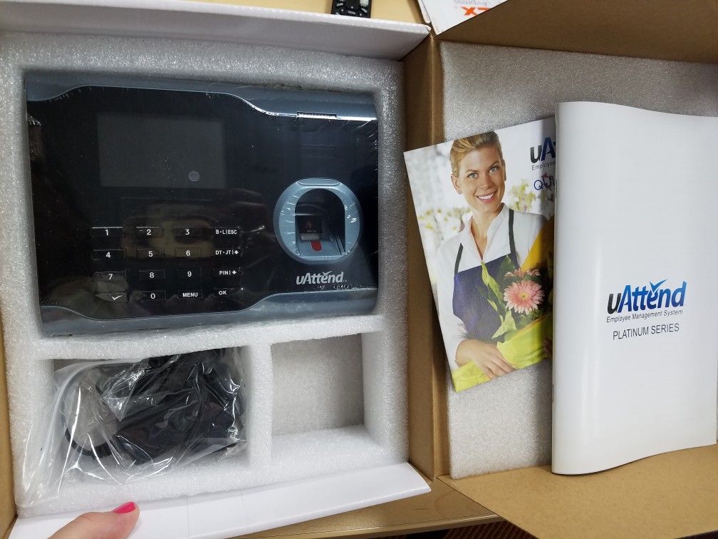 uAttend BN6500 Fingerprint WiFi Cloud Connected Time Clock