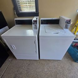 Speed Queen Coins Washer And Gas Dryer