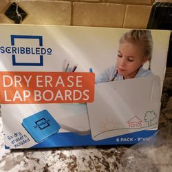 New Scribbledo Lap Boards X6  //9x12 W Erasers